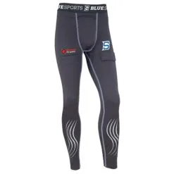 Blue Sports Source For Sports Junior Compression Pant With Cup