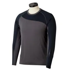 Bauer Pro Long Sleeve Base Layer Top - Dark Grey/Black (2019)